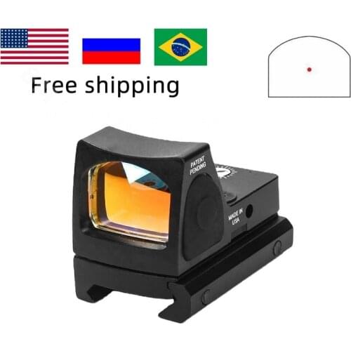 Mini RMR Red Dot Sight Collimator Rifle Reflex Sight Scope fit 20mm Weaver Rail For Airsoft / Hunting Rifle
