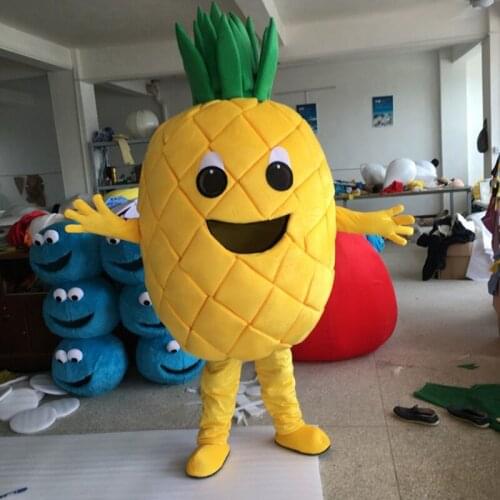 Adult Custom Fruit Pineapple Mascot Costumes for Party Free Shipping