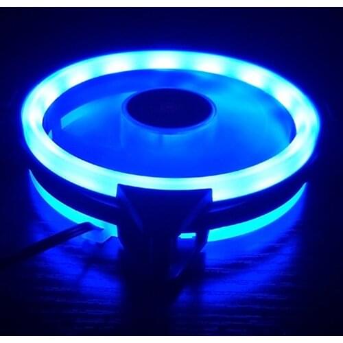 120mm PC Computer Case Fans Ultra Silent LED Cooling Fan 12V DC 3Pin IDE 4Pin Radiator CPU Cooler Fan With Anti-Vibration Rubber