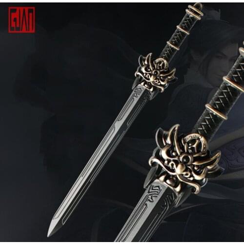 Genuine Qin Dynasty Mingyue Weapon Counter Scale Sword White Xuan Jian Scissors Yuan Rainbow Shark Tooth Lingxu Sword 30cm