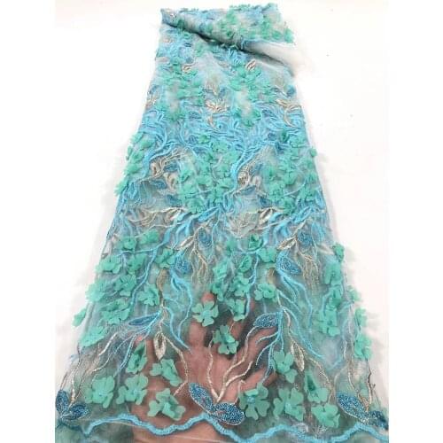 New high-quality 3D small flower applique mesh embroidery, comfortable fabric, suitable for fashionable ladies' cute skirts