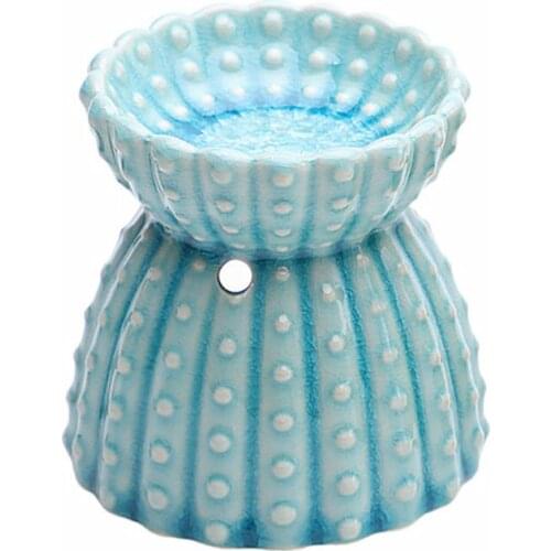 Solid Color Indoor Candle Holder Fragrance Burner Lamp Home Decor Ceramic Aromatherapy Burner Essential Oil Furnace