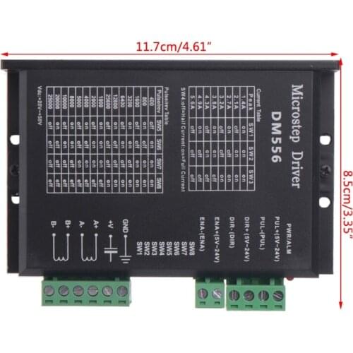 P15D DM556 2-phase Digital Stepper Motor Driver 42/57/86 Stepper Motor Driver for c.c