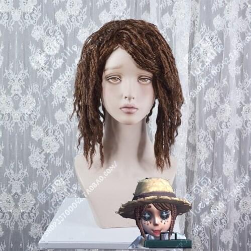 Anime Identity V Gardener Emma Woods Wig Cosplay Heat Resistant Synthetic Hair Wig + Wig Cap