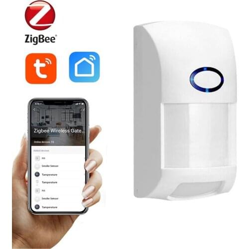 Tuya Zigbee Motion PIR Sensor Detector WIFI Movement Sensor Smart Life APP Wireless Home Security System Work With Gateway 2021