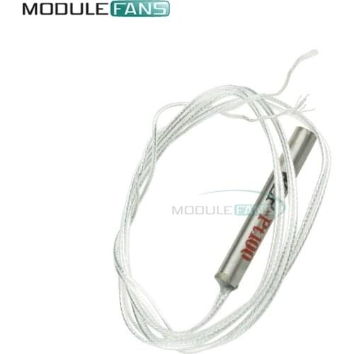 PT100 Platinum Resister Temperature Sensor Waterproof Temp Probe -20~450 Celsius Insulated Shielding Fiberglass