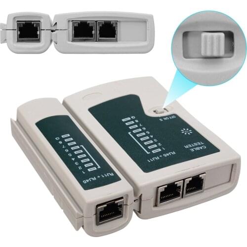 Professional Network Cable Tester Lan rj45 rj11 without Wire Cable Crimper Crimp Pliers PC Network Hand Tools