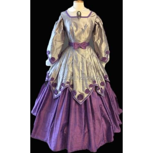 Tailored! 18 Century French Duchess Retro medieval Renaissance Reenactment Theatre Civil war Victorian dressHL-496