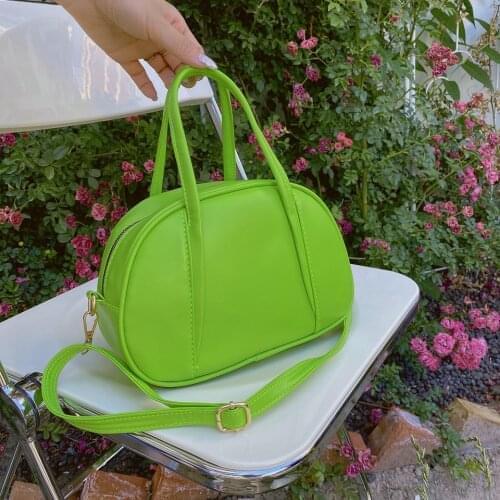 Summer Green PU Leather Women Shoulder Bag Fashion Female Underarm Bag Ladies Daily Casual Handbag Crossbody Bag Sac A Main