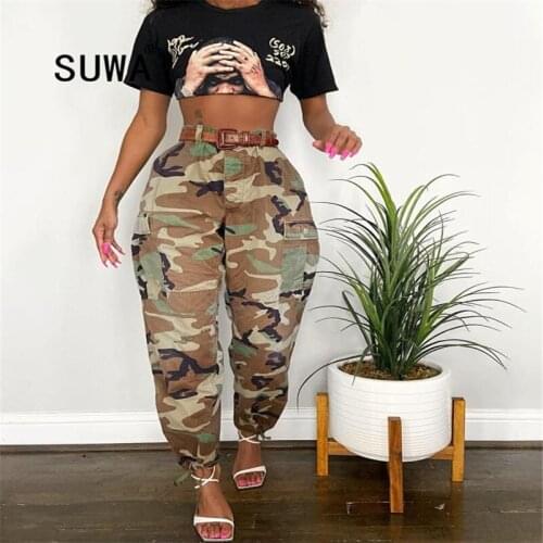 Женские камуфляжные брюки SUWA China At AliExpress