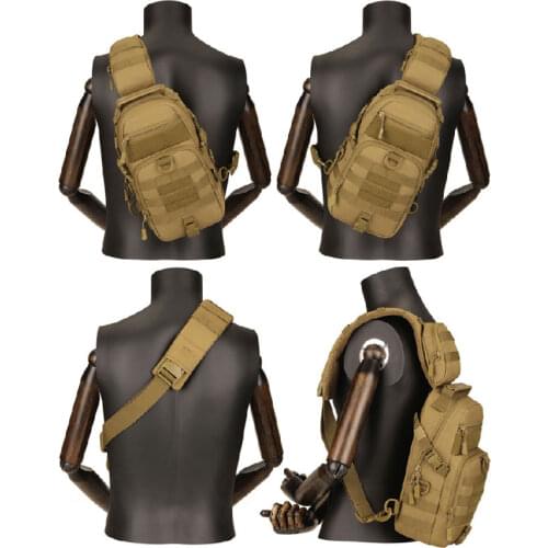 Tactical Sling Bags Waterproof Army Military Molle Shouler Bag Airsoft Assault Pack Outdoor Hiking Climbing Hunting Backpacks