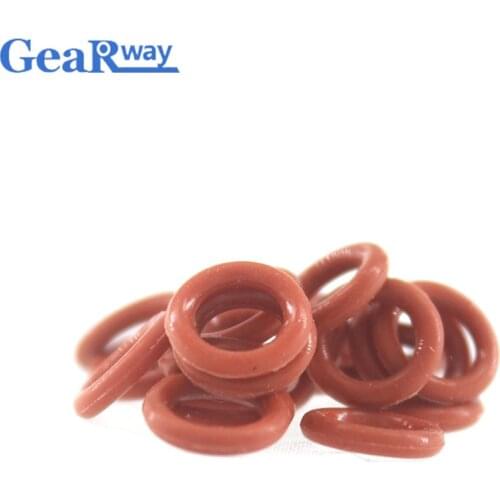 Gearway Red Silicon O Ring Seal 2.4 mm CS O-ring Seal Gasket 8/9/10/11/12/13/14/15/27/28mm OD VMQ Good Elasticity O Ring Seals