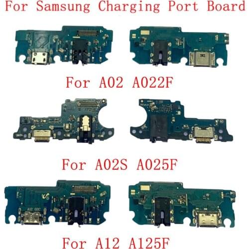 USB Charging Port Board Connector Flex Cable For Samsung A02 A022F A02S A025F A12 A125F Replacement Parts
