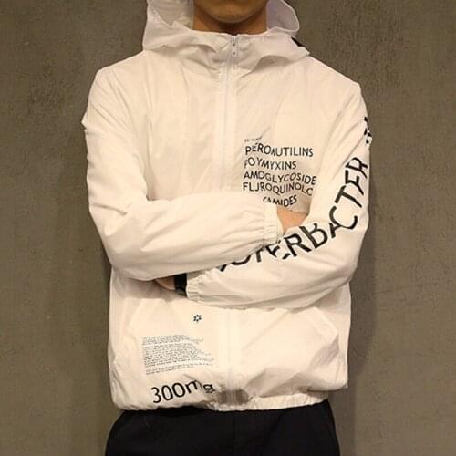 New Spring Summer Korean Slim Thin sport Coat Tide Men Women Sun Protection Clothing hiking Hooded Windbreaker Quick dry Jacket