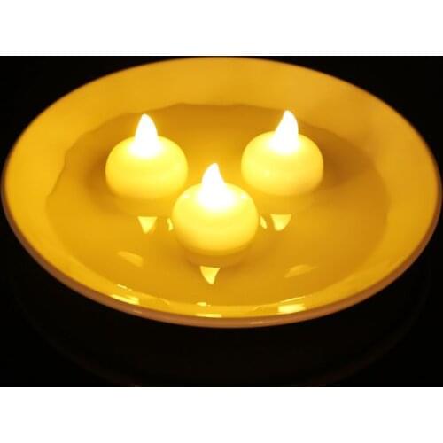 Waterproof LED Floating Tea Light Flameless Candle Wedding Party Home Decoration