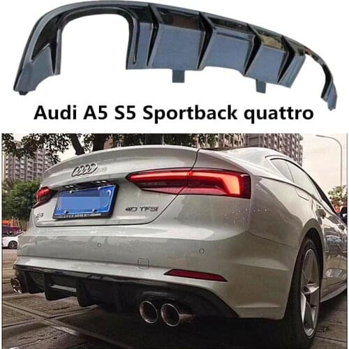 Carbon Fiber Rear Lip Spoiler For Audi A5 S5 Sportback 2017 2018 2019 Bumper Diffuser High Quality Auto Accessories