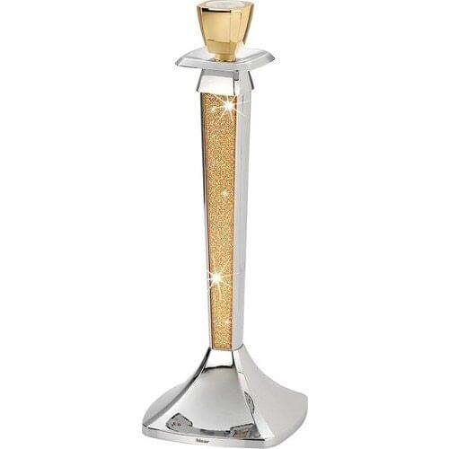 Fortress Mercury Gold Single Waxed Candlestick