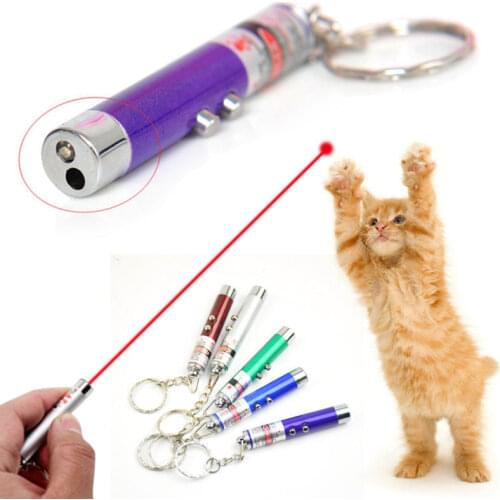 LED Light Laser Toys Red Laser Pen Tease Cats Rods Funny Interactive Goods For Pets Visible light Laser pointer Random Color 1PC