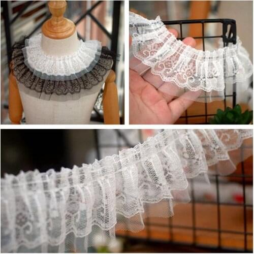 25yards width 5.5cm DIY handmade accessories net yarn super fairy lace ribbon lace fabric trims lace DIY skirt hem dress lace