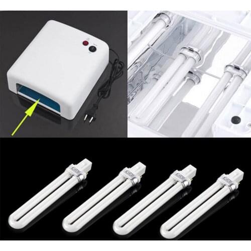 4pcs 9W Nail UV Gel Machine Lamp Tube for Nail Dryer Professional Electronic Nail Dryer UV Lamp Tube Replacement