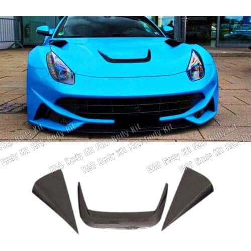 Carbon Fiber Car Front Bumper Engine Hoods Wind Knife For Ferrari F12 Berlinetta 2013 2014 2015 2016 2017 2018 2019 2020