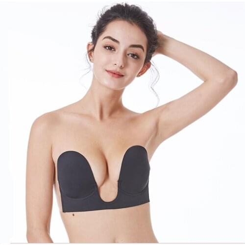 Strapless Bra Push Up Gather Bralette Sexy Bras for Bikini Wedding Dress Women Invisible Adhesive Bra Backless Brand bras 9006