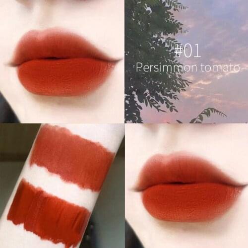CASA Macaron Lip Glaze Matte Velvet Lip Gloss Long Lasting Moisturizing Lip Blam Lipstick Lip Makeup