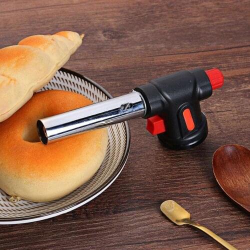 Flame Gas Outdoor Camping Picnic Cook Torch Flamethrower Burner Butane Torch Outdoor Camping BBQ Burner Welding Fire Flame Gun