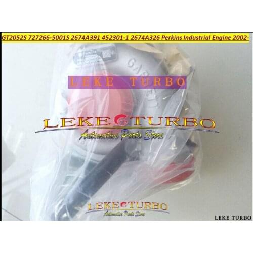 GT2052S 727266-0001 452301-0001 2674A391 2674A326 727266 452301 727266-5001S Turbo For Perkin Industrial Engine T4.40 4.0L 2002