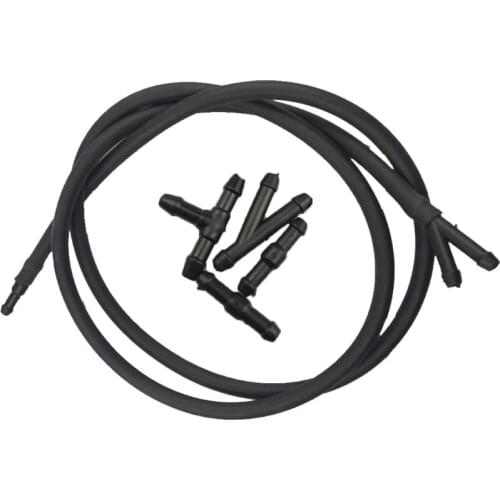 5PCS Windshield Washer Hose kit Car Accessories Replacement Washer Nozzle Hose Connector Windshield Wiper Rubber Tube