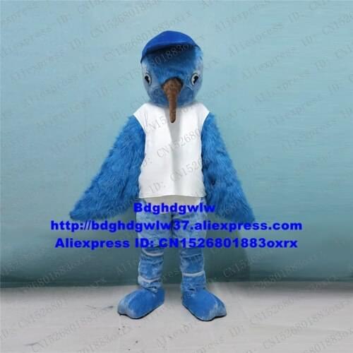 Blue Hummingbird Trochilus Bird Mascot Costume Adult Cartoon Character Outfit Hilarious Funny Birthday Congratulations zx2170