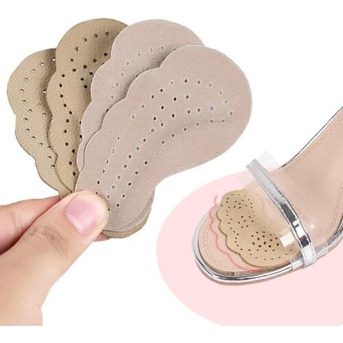 Leather Forefoot Pads For Shoes Women Breathable Anti-slip resistant Foot Care Material is Pig/Sheep Leather