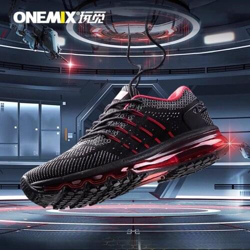ONEMIX Air Cushion Running Shoes Mens Breathable Massage Mesh Sneakers Outdoor Jogging Walking Man Sport Shoes Free Shipping