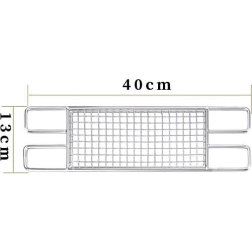 Lightweight Multi-use Barbecue Grill Portable Stainless Steel Geometric Grid Net Rack for Outdoor Activities tainless Steel Geom
