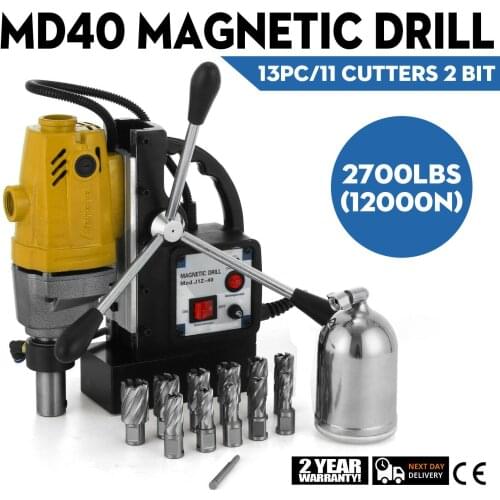MD40 Magnetic Drill Press 13PC 1 HSS Cutter Set Annular Cutter Kit Mag Drill