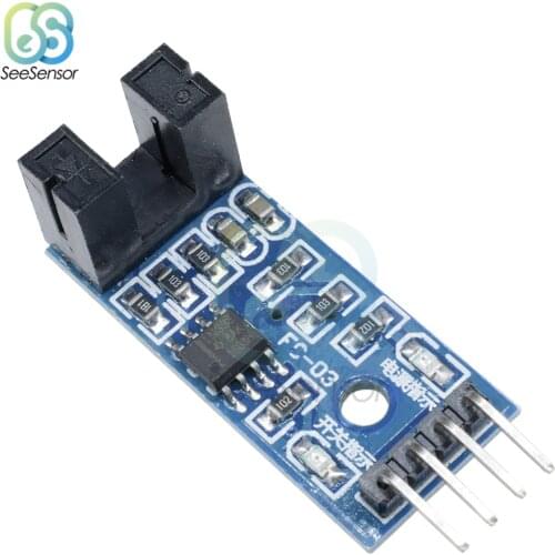 2Pcs Speed Sensor Module Slot-type IR Optocoupler LM393 For Arduino Groove Coupler Sensor 3.3V-5V Connect Relay Buzzer Module