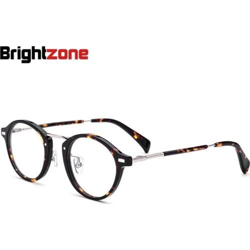 Tortoise Mania Durable Acetate Full Rim Frame Male Unisex Glasses Frame Spectacle Fashion Glasses Eyeglasses 47-23-140mm
