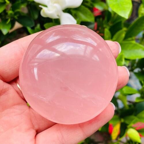 Natural Rose Crystal Large Polishing Energy Gem Stone Reiki