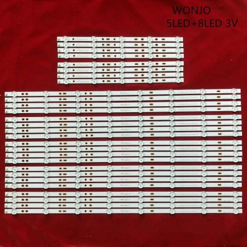 100% New 28pcs/Kit LED strips for SONY 75 TV KDL 75W850C KDL 75W855C S750HF59 750TV07 V1 750TV08 V1 CX 75S01E02