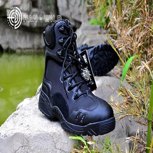 2017 new outdoor Tactical combat boots sportsman man ankle desert boots autumn and winter travel hiking shoes