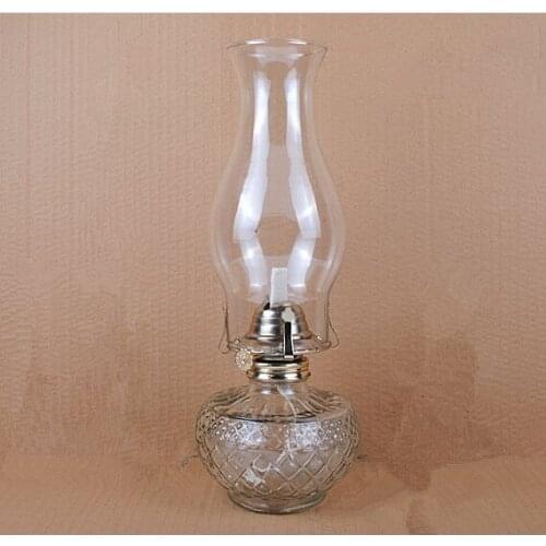 Wholesale Lantern 2pcs/lot Quality Kerosene Lamp Vintage Oil Night Lights Lamp Glass Lampshade Accessories Alcohol Lamp