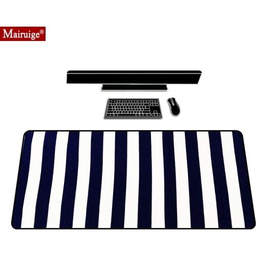 Persian Rugs Classic Navy Line Mouse Pad XXL Gamer Desk Mat Large Keyboard Pad Gaming MousePad 80x30cm for Laptop Table Pads