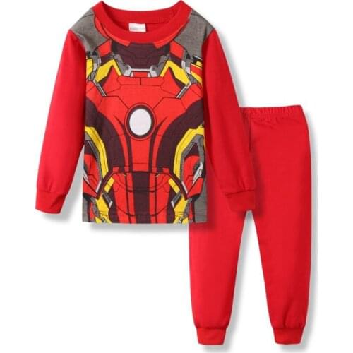 Kids Boys Pajamas Set Children Girls New Year Sleepwear Toddler Superhero Homewear Child Sport Christmas Elf Halloween Pjs 2-7 Y