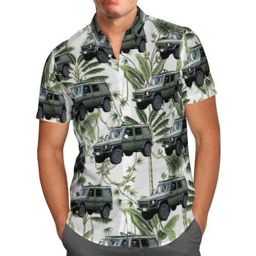 Love Car 3D Beach Breathable Hawaii Summer 2021 Shirt Short Sleeve Shirt Streetwear Oversized Chemise Hombre Blusa Masculina-39