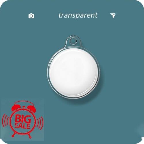 Transparent Protective Case Cover For Apple Airtags Shell Bluetooth Tracker Locator Anti-lost Anti-scratch Keychian