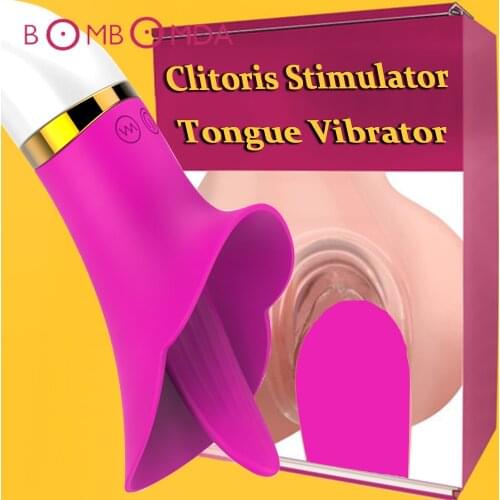 Silicone G-spot Vibrator USB Rechargeable Tongue Massage 12 Speed Vibrating Clitoris Stimulator Sex Toys for Women Adult Sex Toy