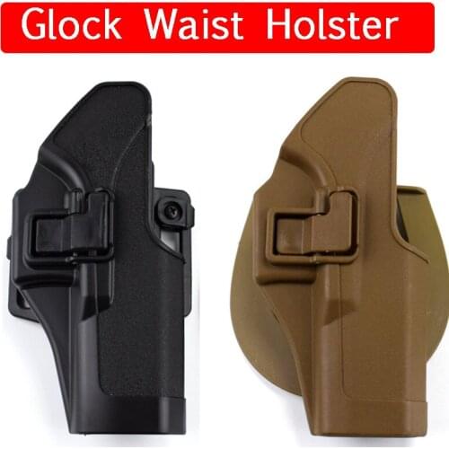 Tactical Military Glock Gun Holster For Glock 17 19 22 23 31 32 Airsoft Pistol Right Hand Waist Case
