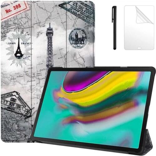 Magent Slim Case For Samsung Galaxy Tab S5E 2019 SM-T720 SM-T725 Funda Tablet Protective Cover for Tab s5e T720 Case + FilmPen