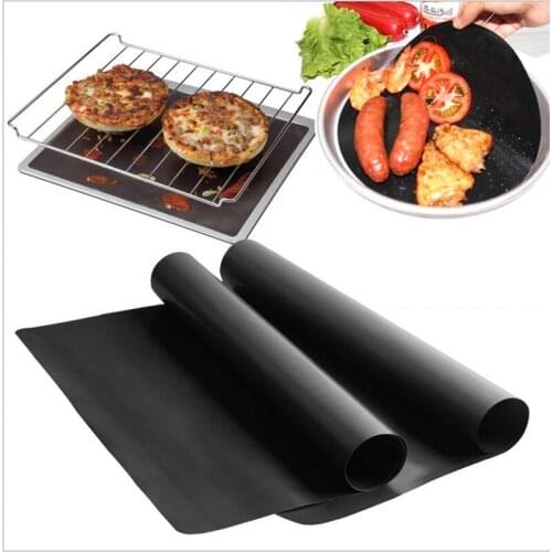 1/2pcs 60 X 40 CM Reusable Baking Spill Mats Barbecue Grill Mat Non Stick PTFE Oven Liner Dishwasher Kichen Accessories