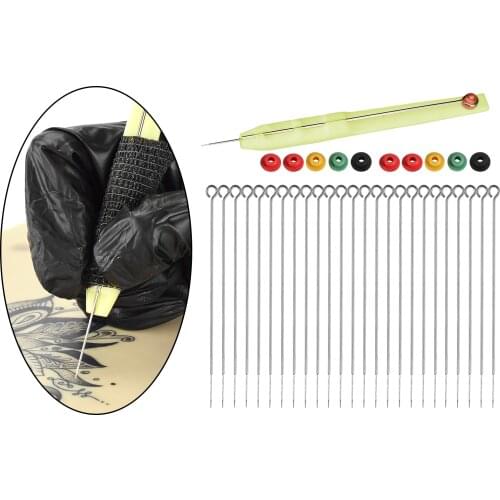 3D Hand Poke Pen Tattoo Kit with 10 Grommets DIY Accessaries for Artists